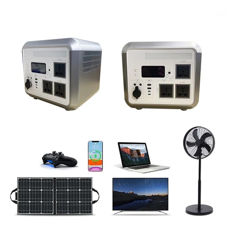 Ηλιακή μπαταρία λιθίου 1200W, εξωτερική φορητή γεννήτρια